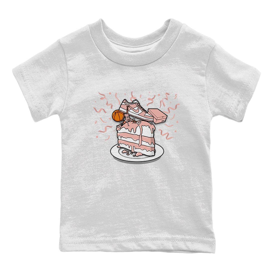 Dunk Rose Whisper shirt to match jordans Sneaker Topper sneaker tees Dunk WMNS Rose Whisper SNRT Sneaker Release Tees Baby Toddler White 2 T-Shirt