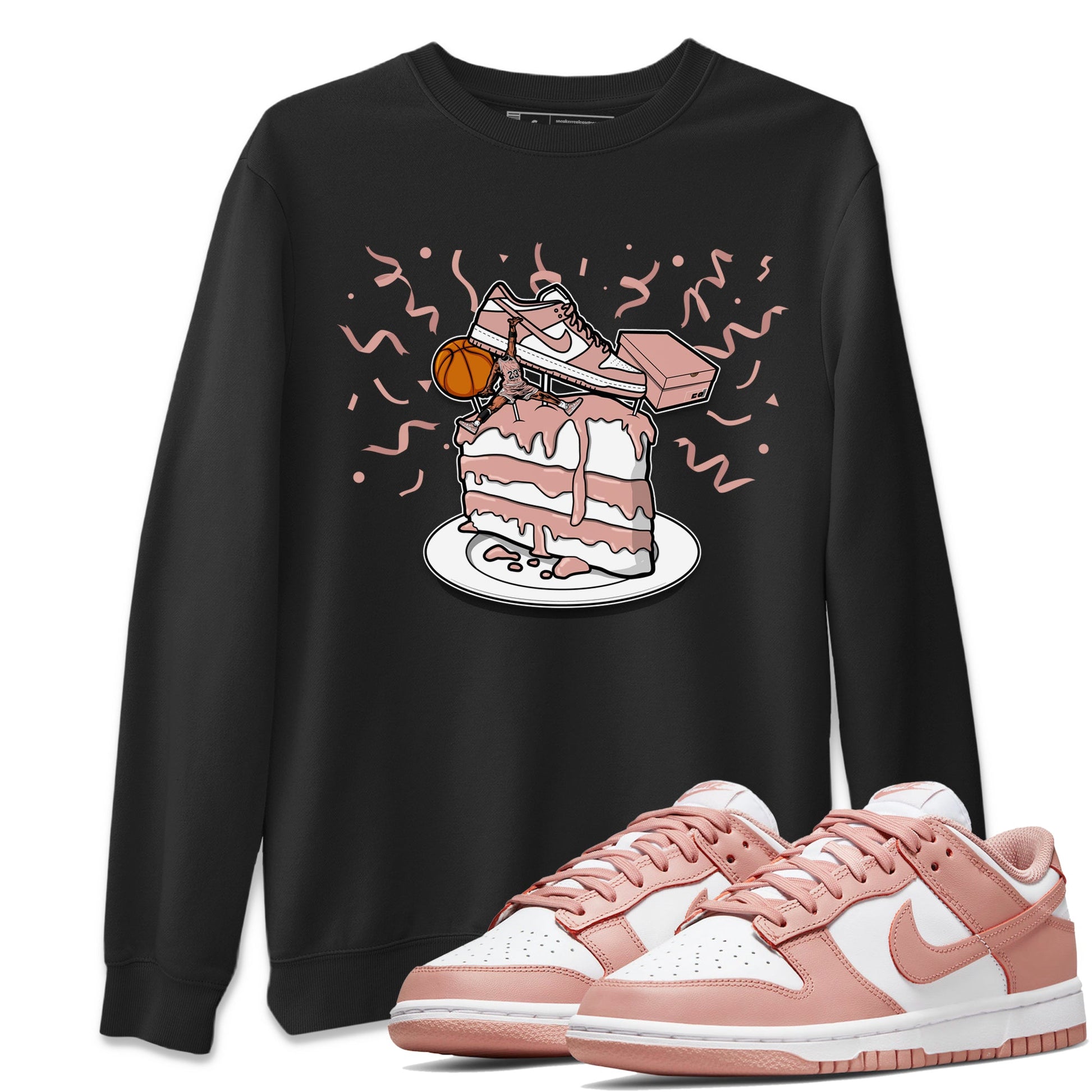 Dunk Rose Whisper shirt to match jordans Sneaker Topper sneaker tees Dunk WMNS Rose Whisper SNRT Sneaker Release Tees Unisex Black 1 T-Shirt