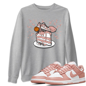 Dunk Rose Whisper shirt to match jordans Sneaker Topper sneaker tees Dunk WMNS Rose Whisper SNRT Sneaker Release Tees Unisex Heather Grey 1 T-Shirt