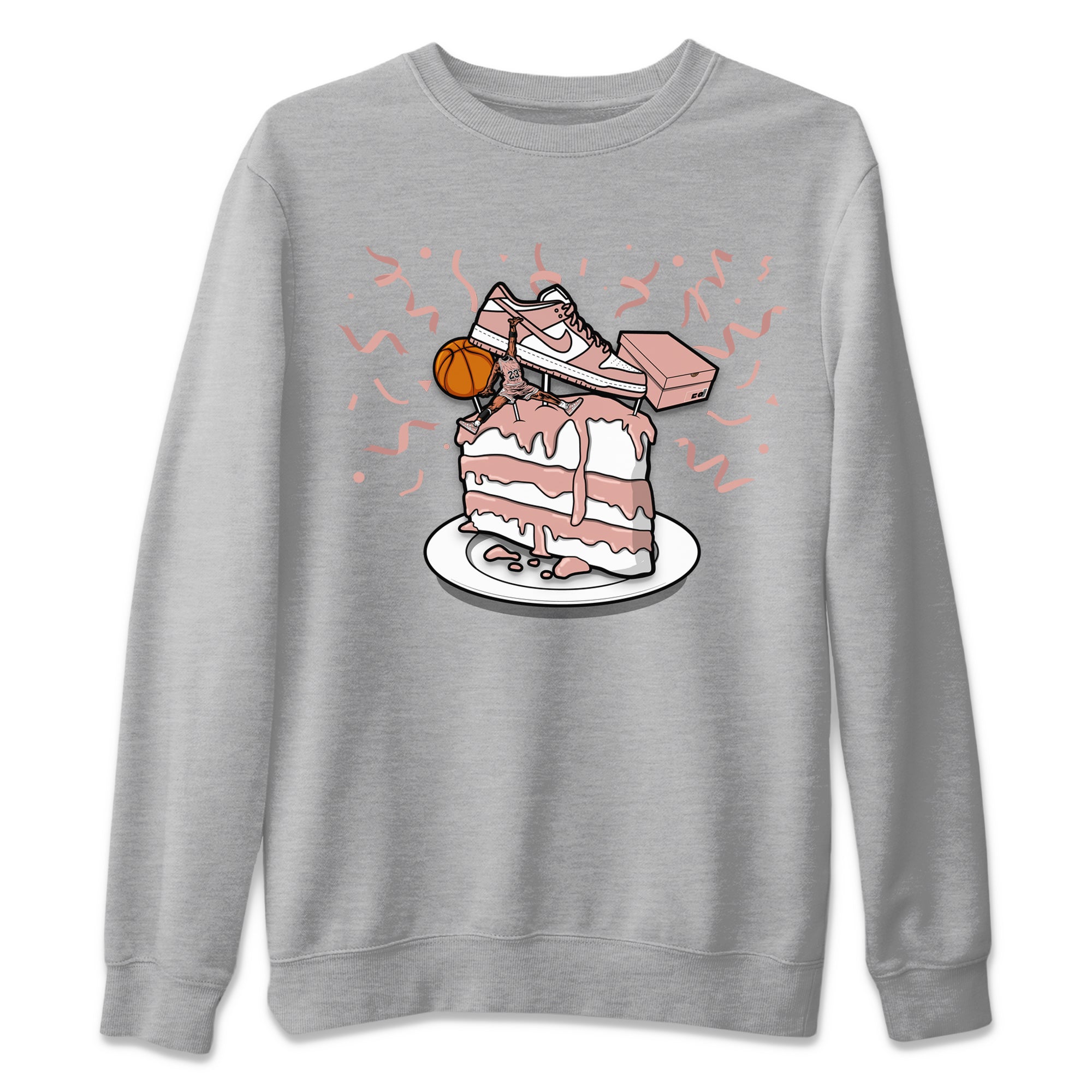 Dunk Rose Whisper shirt to match jordans Sneaker Topper sneaker tees Dunk WMNS Rose Whisper SNRT Sneaker Release Tees Unisex Heather Grey 2 T-Shirt