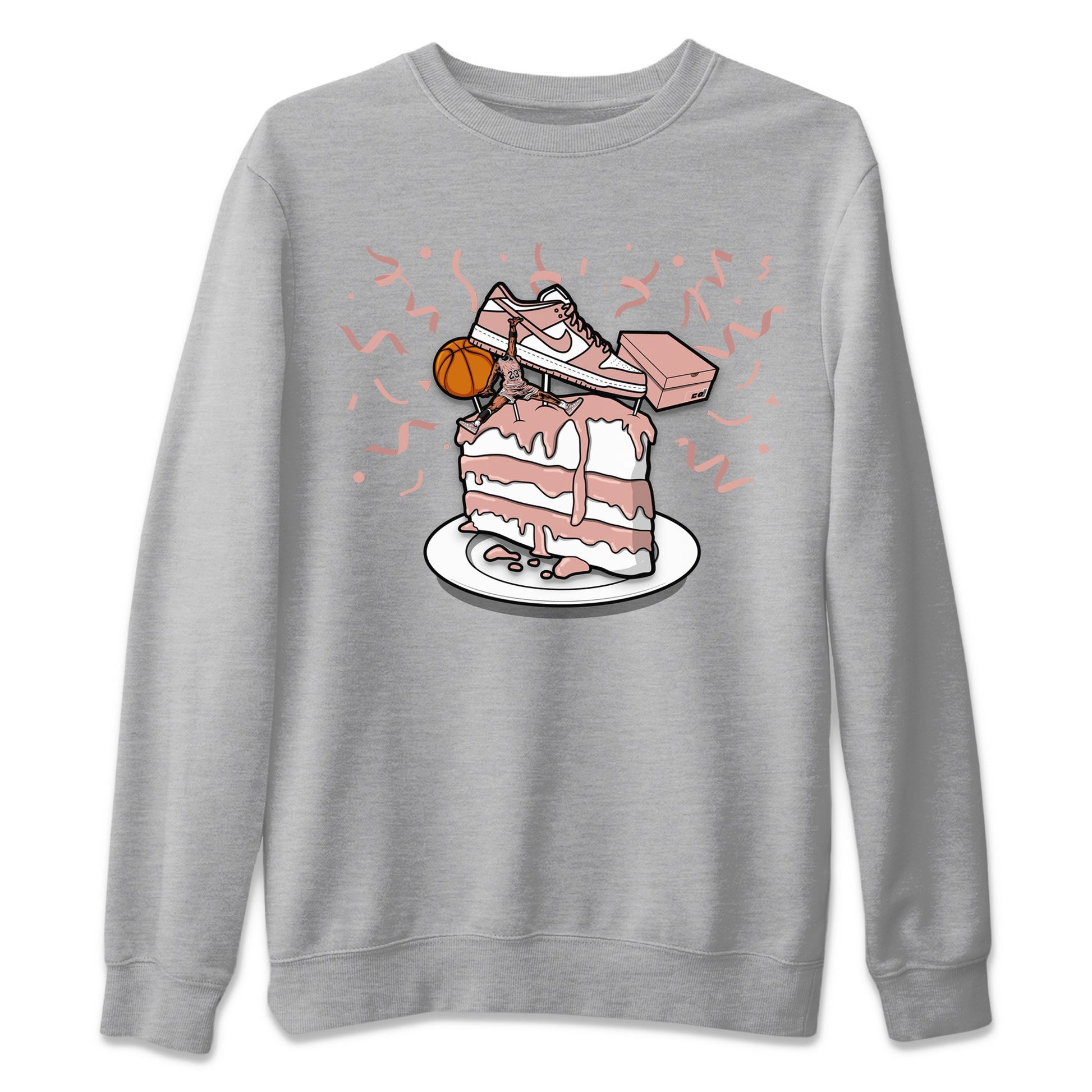 Dunk Rose Whisper shirt to match jordans Sneaker Topper sneaker tees Dunk WMNS Rose Whisper SNRT Sneaker Release Tees Unisex Heather Grey 2 T-Shirt