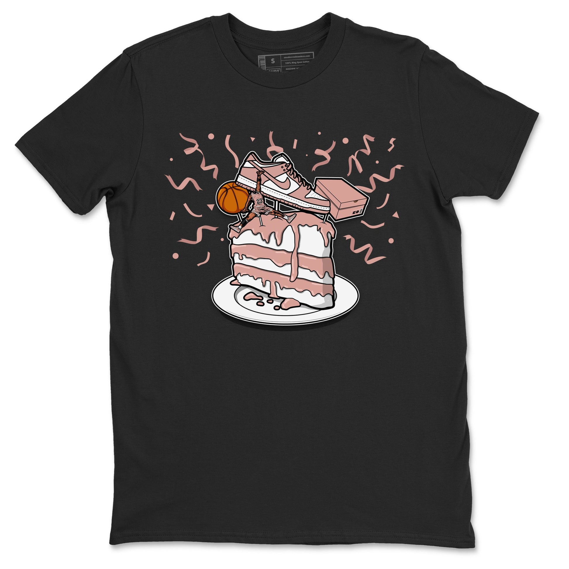 Dunk Rose Whisper shirt to match jordans Sneaker Topper sneaker tees Dunk WMNS Rose Whisper SNRT Sneaker Release Tees Unisex Black 2 T-Shirt