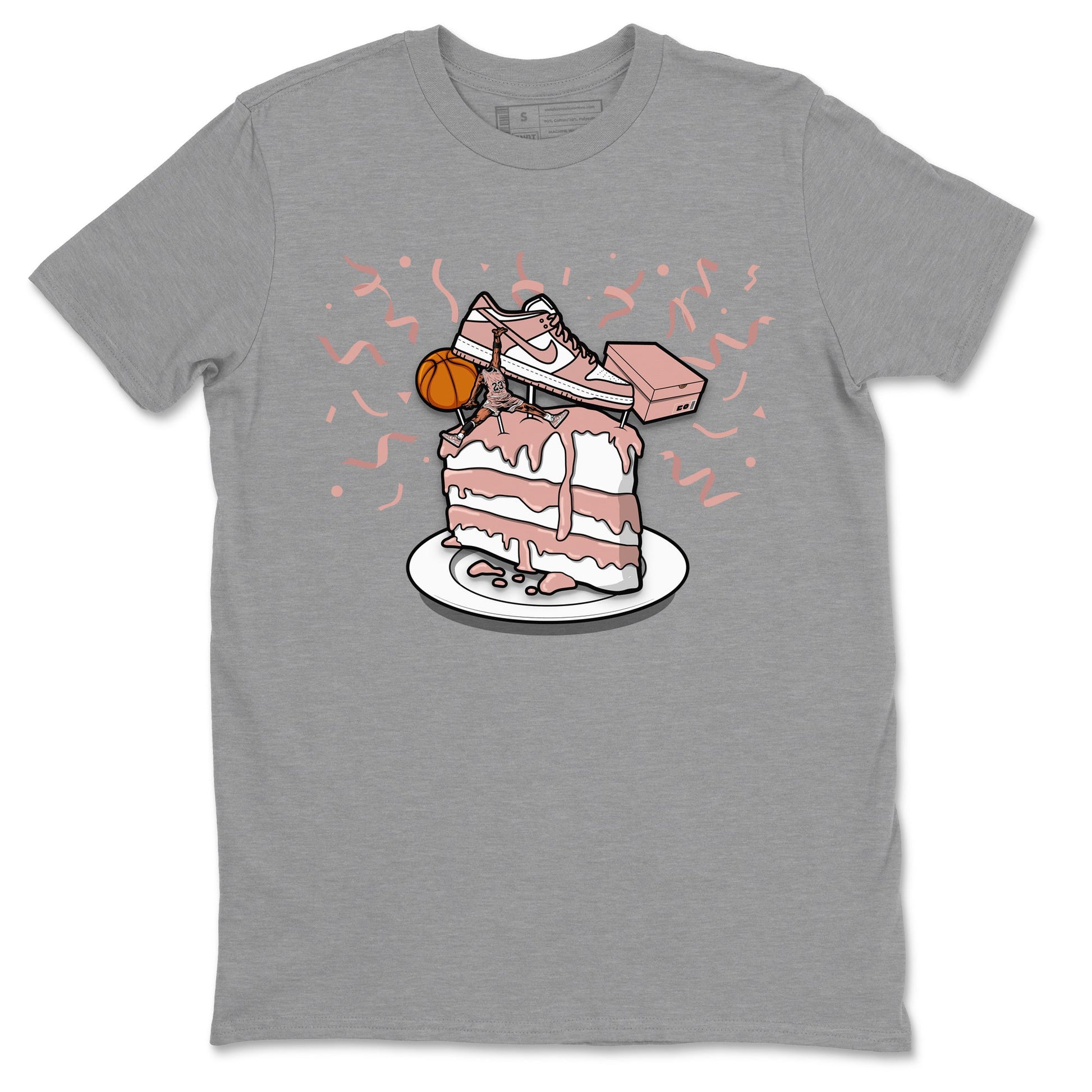 Dunk Rose Whisper shirt to match jordans Sneaker Topper sneaker tees Dunk WMNS Rose Whisper SNRT Sneaker Release Tees Unisex Heather Grey 2 T-Shirt
