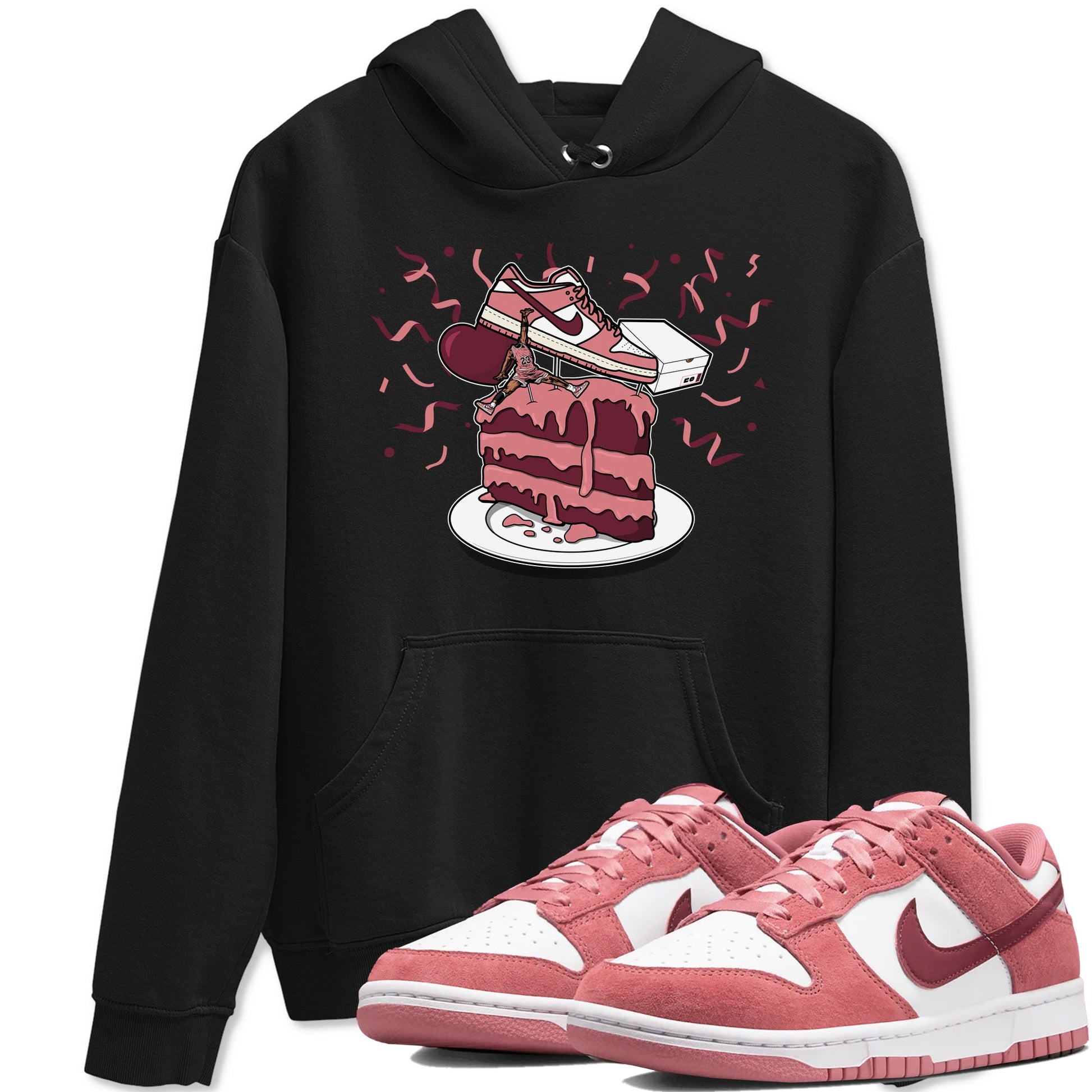 Dunk Valentine's Day shirt to match jordans Sneaker Topper sneaker tees Dunk Low Valentine's Day SNRT Sneaker Release Tees unisex cotton Black 1 crew neck shirt