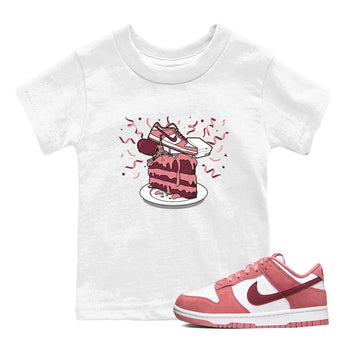 Dunk Valentine's Day shirt to match jordans Sneaker Topper sneaker tees Dunk Low Valentine's Day SNRT Sneaker release tees baby toddler White 1 cotton Shirt