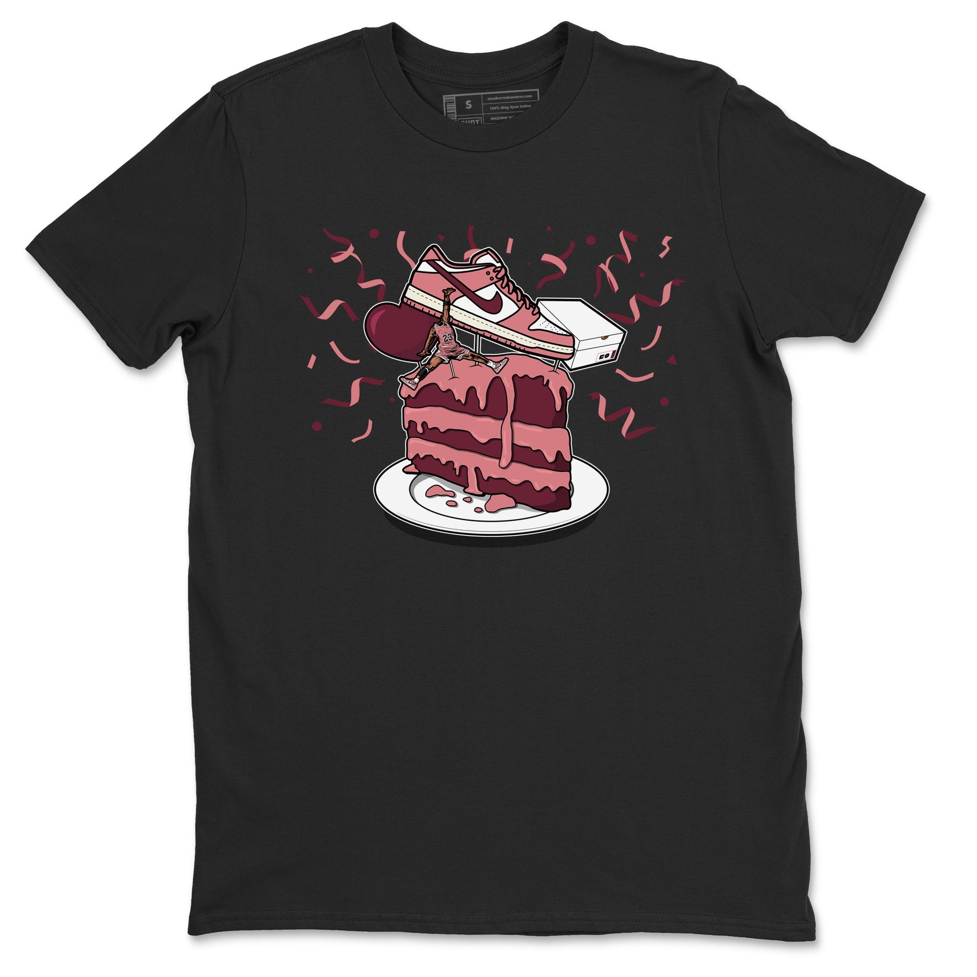 Dunk Valentine's Day shirt to match jordans Sneaker Topper sneaker tees Dunk Low Valentine's Day SNRT Sneaker Release Tees unisex cotton Black 2 crew neck shirt