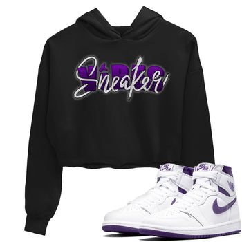 Jordan 1 WMNS Court Purple Sneaker Match Tees Sneaker Vibes Sneaker Tees Jordan 1 WMNS Court Purple Sneaker Release Tees Women's Shirts
