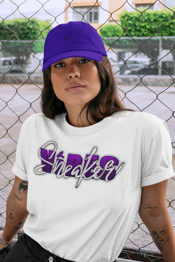 Jordan 1 WMNS Court Purple Sneaker Match Tees Sneaker Vibes Sneaker Tees Jordan 1 WMNS Court Purple Sneaker Release Tees Unisex Shirts