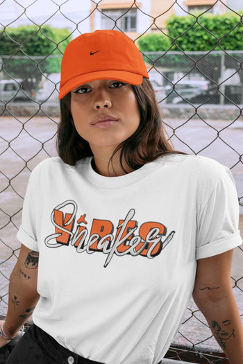 Jordan 1 Electro Orange Sneaker Match Tees Sneaker Vibes Sneaker Tees Jordan 1 Electro Orange Sneaker Release Tees Unisex Shirts