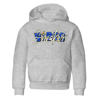 Jordan 1 Game Royal and Varsity Maize Sneaker Match Tees Sneaker Vibes Sneaker Tees Jordan 1 Game Royal and Varsity Maize Sneaker Release Tees Kids Shirts