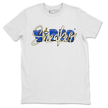 Jordan 1 Game Royal and Varsity Maize Sneaker Match Tees Sneaker Vibes Sneaker Tees Jordan 1 Game Royal and Varsity Maize Sneaker Release Tees Unisex Shirts
