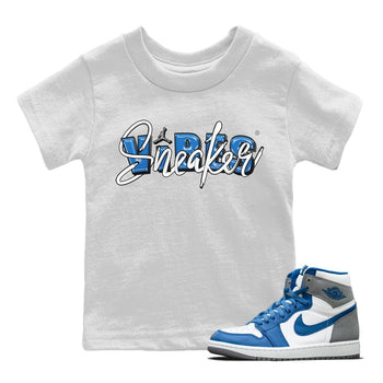 Jordan 1 True Blue Sneaker Match Tees Sneaker Vibes Sneaker Tees Jordan 1 True Blue Sneaker Release Tees Kids Shirts