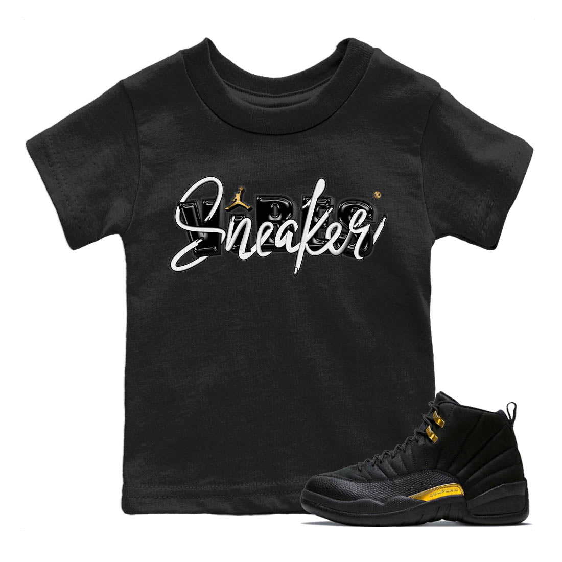 Jordan 12 Black Taxi Sneaker Match Tees Sneaker Vibes Sneaker Tees Jordan 12 Black Taxi Sneaker Release Tees Kids Shirts