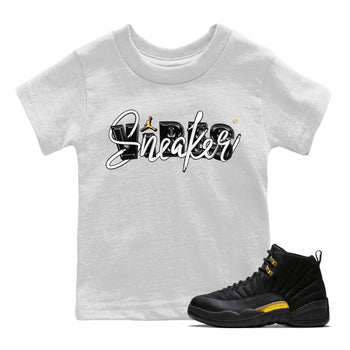 Jordan 12 Black Taxi Sneaker Match Tees Sneaker Vibes Sneaker Tees Jordan 12 Black Taxi Sneaker Release Tees Kids Shirts