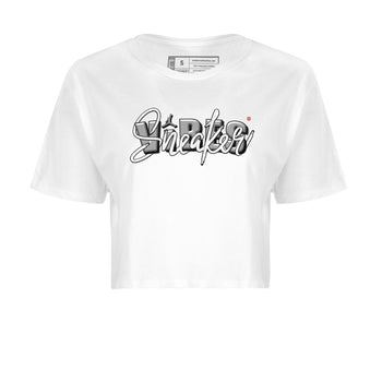 AJ13 Wolf Grey Sneaker Match Tees Sneaker Vibes Sneaker Tees Air Jordan 13 Wolf Grey SNRT Sneaker Release Tees Women's Shirts White 2