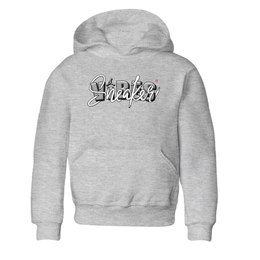 AJ13 Wolf Grey Sneaker Match Tees Sneaker Vibes Sneaker Tees Air Jordan 13 Wolf Grey SNRT Sneaker Release Tees Kids Shirts Heather Grey 2