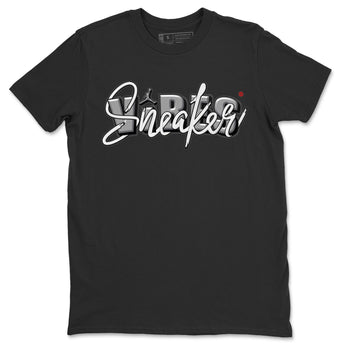 AJ13 Wolf Grey Sneaker Match Tees Sneaker Vibes Sneaker Tees Air Jordan 13 Wolf Grey SNRT Sneaker Release Tees Unisex Shirts Black 2