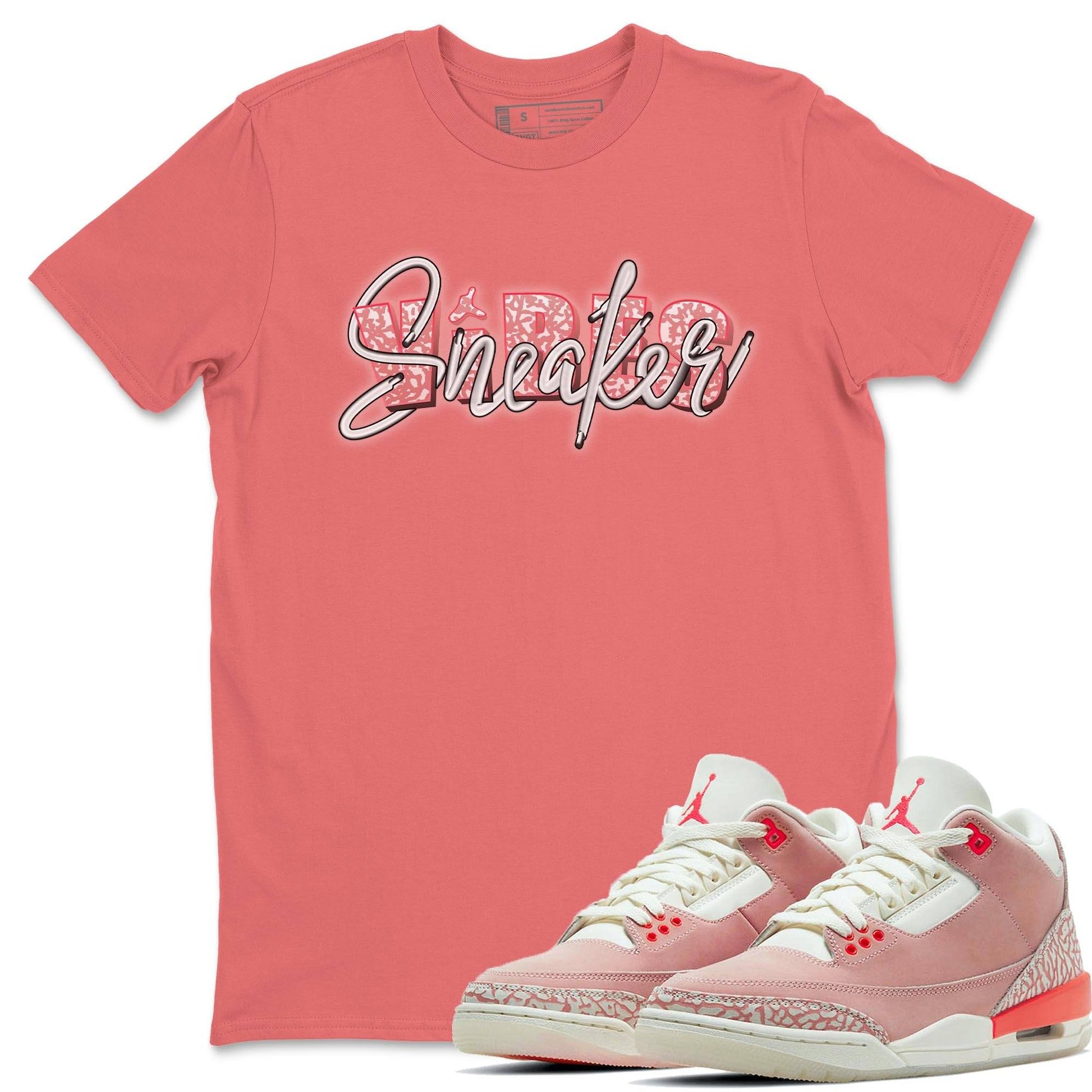 Jordan 3 Rust Pink Sneaker Match Tees Sneaker Vibes Sneaker Tees Jordan 3 Rust Pink Sneaker Release Tees Unisex Shirts