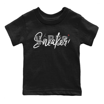 Air Jordan 3 White Cement Sneaker Match Tees Sneaker Vibes Sneaker Tees AJ 3s White Cement Sneaker Release Tees Kids Shirts Black 2
