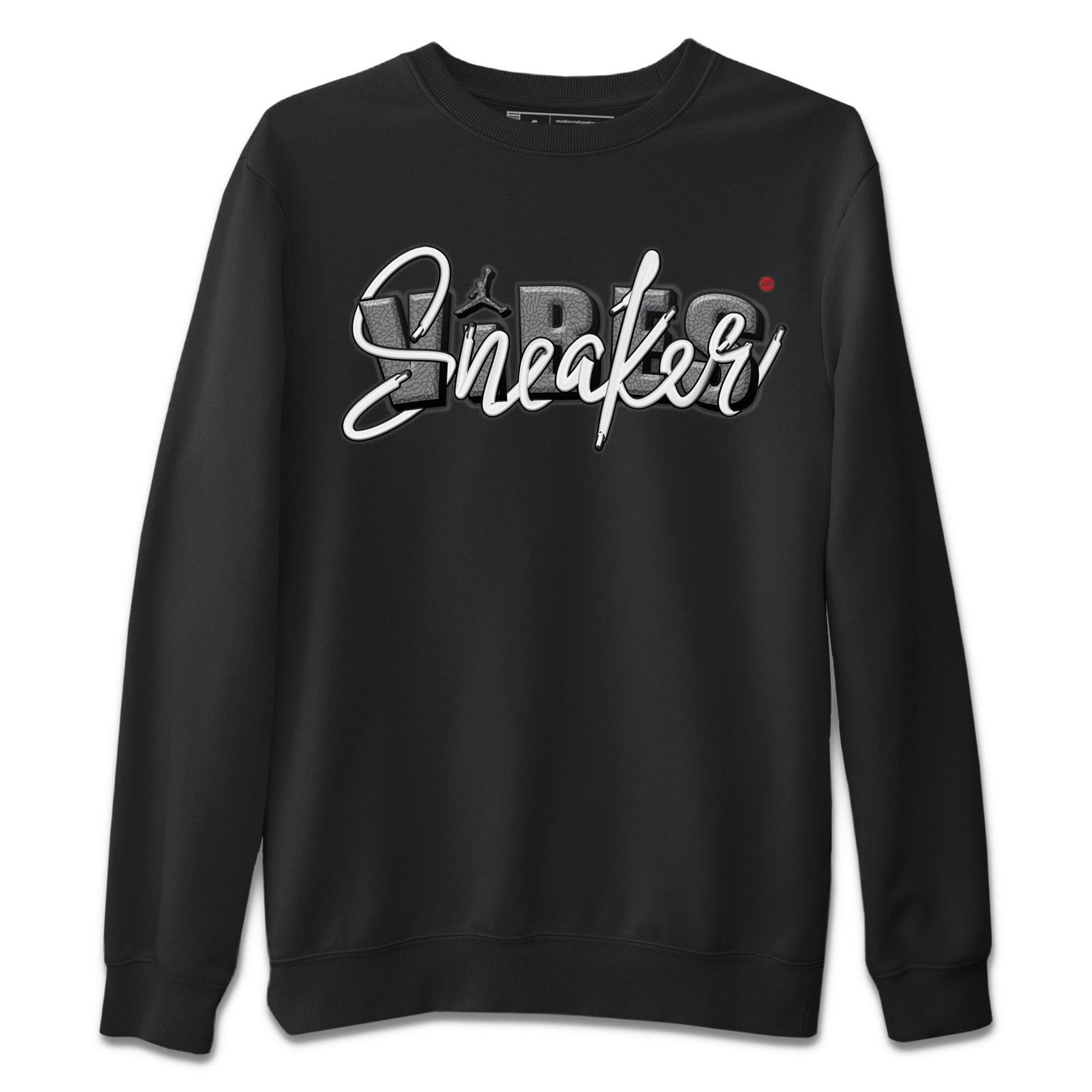 Air Jordan 3 White Cement Sneaker Match Tees Sneaker Vibes Sneaker Tees AJ 3s White Cement Sneaker Release Tees Unisex Shirts Black 2