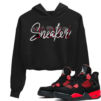 Jordan 4 Red Thunder Sneaker Match Tees Sneaker Vibes Sneaker Tees Jordan 4 Red Thunder Sneaker Release Tees Women's Shirts