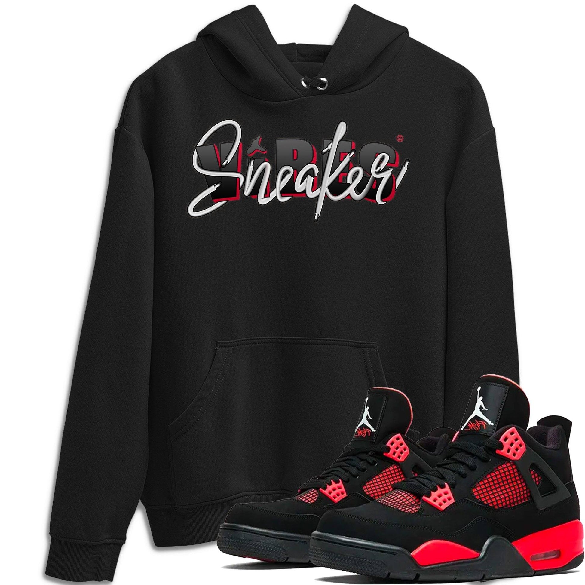 Jordan 4 Red Thunder Sneaker Match Tees Sneaker Vibes Sneaker Tees Jordan 4 Red Thunder Sneaker Release Tees Unisex Shirts