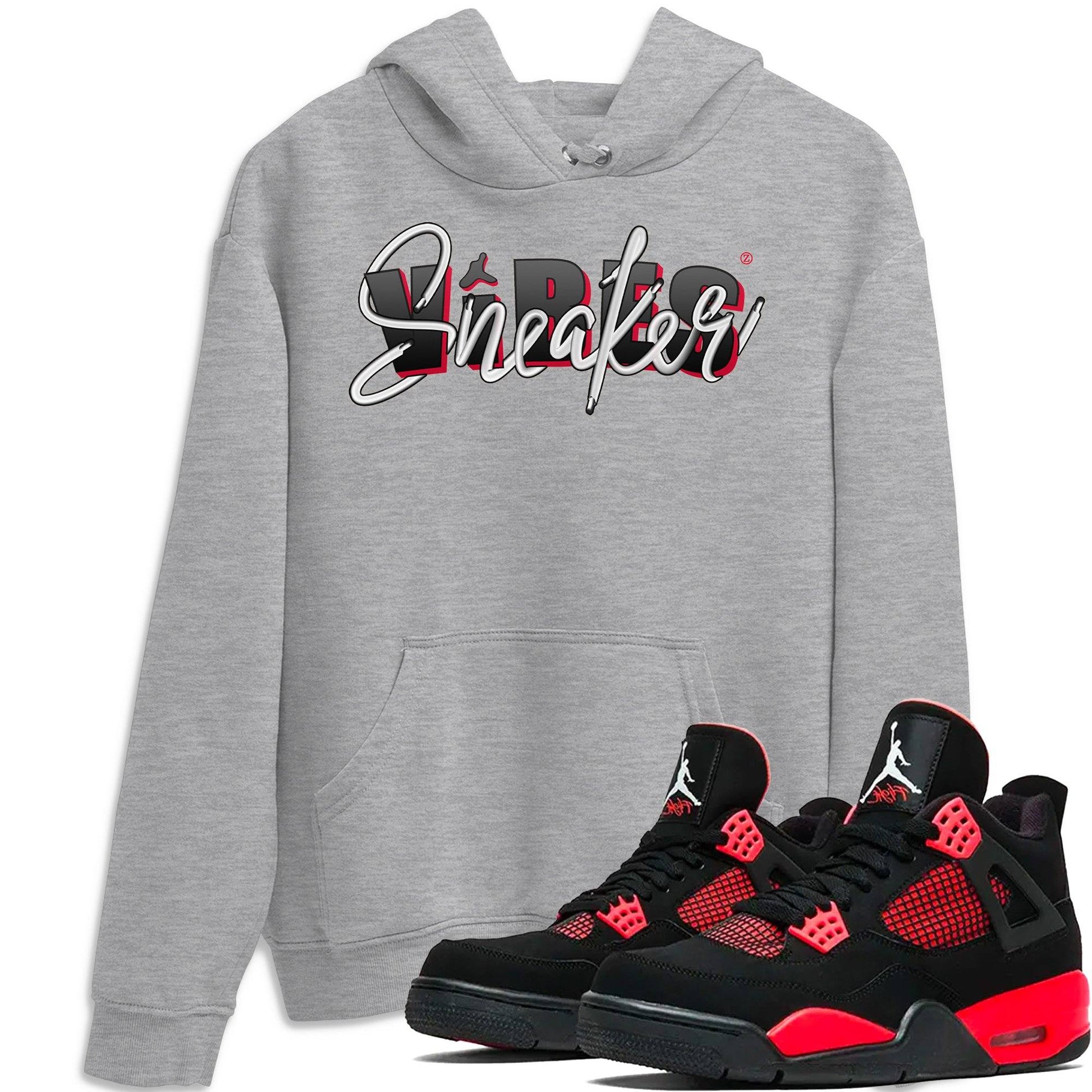Jordan 4 Red Thunder Sneaker Match Tees Sneaker Vibes Sneaker Tees Jordan 4 Red Thunder Sneaker Release Tees Unisex Shirts