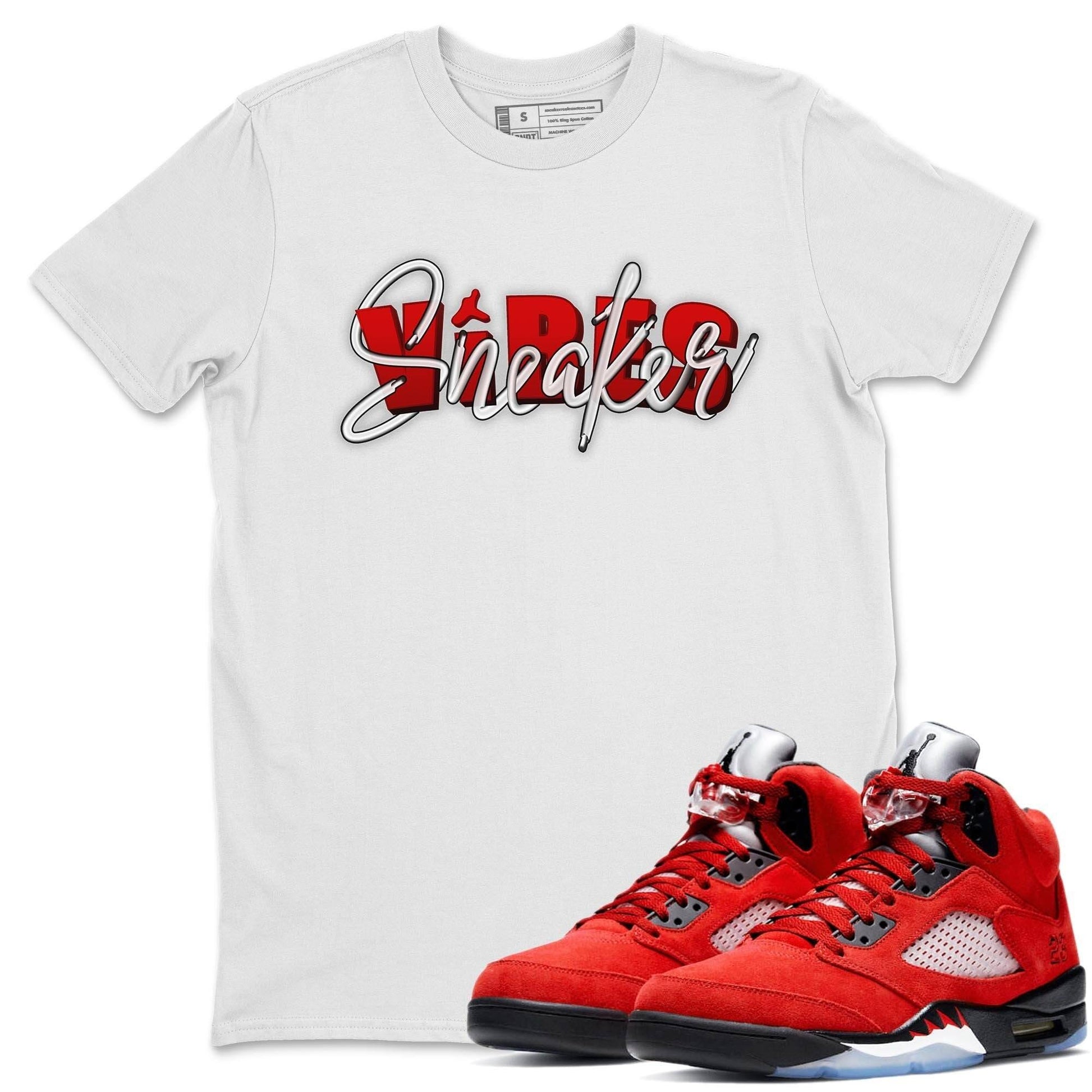 Air Jordan 5 Retro Raging Bull Red 2021 Sneaker T-Shirt - SneakPeakX