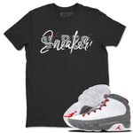 Jordan 9 Fire Red Sneaker Match Tees Sneaker Vibes Sneaker Tees Jordan 9 Fire Red Sneaker Release Tees Unisex Shirts