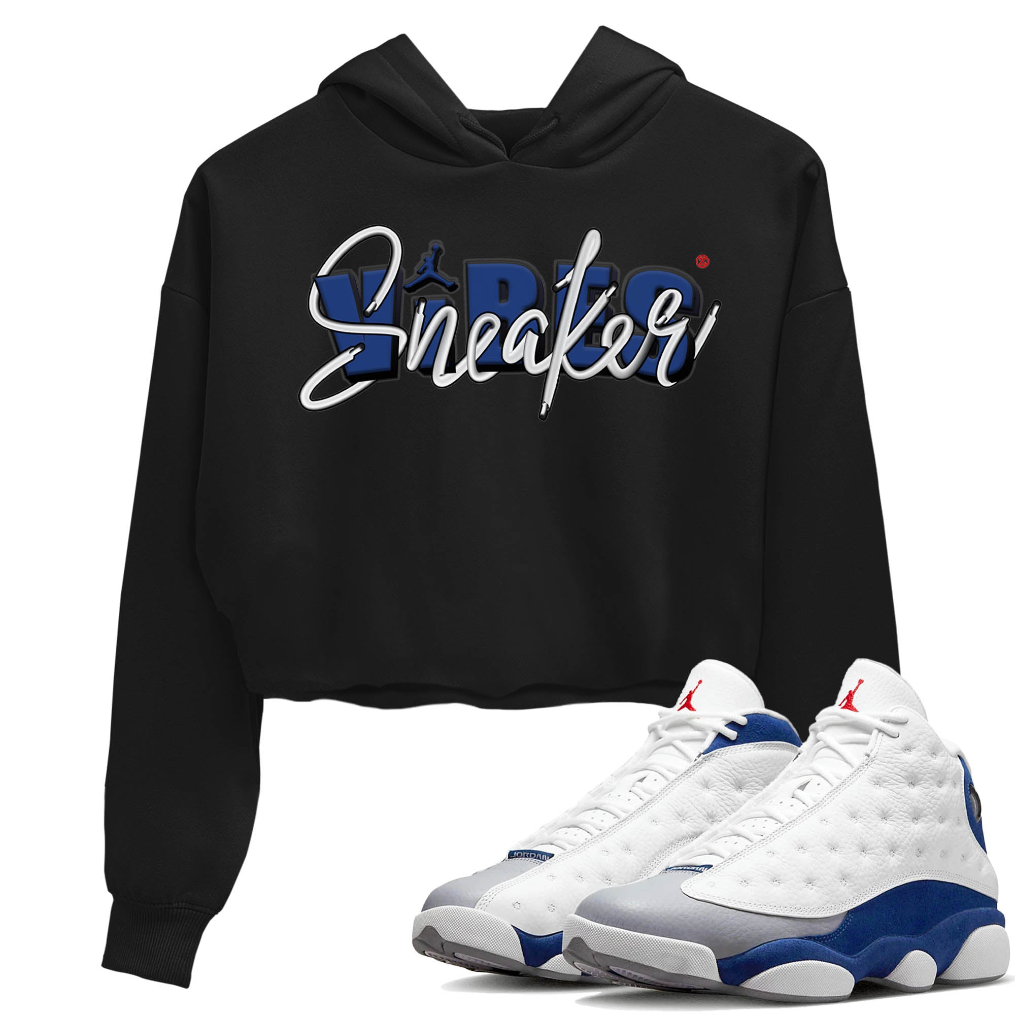 Jordan 13 French Blue Sneaker Match Tees Sneaker Vibes Sneaker Tees Jordan 13 French Blue Sneaker Release Tees Women's Shirts