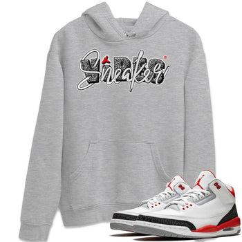 Jordan 3 Fire Red Sneaker Match Tees Sneaker Vibes Sneaker Tees Jordan 3 Fire Red Sneaker Release Tees Unisex Shirts