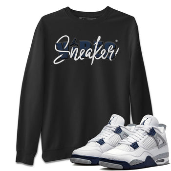 Jordan 4 Midnight Navy Sneaker Match Tees Sneaker Vibes Sneaker Tees Jordan 4 Midnight Navy Sneaker Release Tees Unisex Shirts