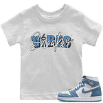 Jordan 1 Denim Sneaker Match Tees Sneaker Vibes Sneaker Tees Jordan 1 Denim Sneaker Release Tees Kids Shirts