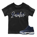 Jordan 11 Midnight Navy Sneaker Match Tees Sneaker Vibes Sneaker Tees Jordan 11 Midnight Navy Sneaker Release Tees Kids Shirts
