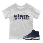 Jordan 11 Midnight Navy Sneaker Match Tees Sneaker Vibes Sneaker Tees Jordan 11 Midnight Navy Sneaker Release Tees Kids Shirts