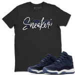 Jordan 11 Midnight Navy Sneaker Match Tees Sneaker Vibes Sneaker Tees Jordan 11 Midnight Navy Sneaker Release Tees Unisex Shirts