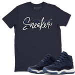 Jordan 11 Midnight Navy Sneaker Match Tees Sneaker Vibes Sneaker Tees Jordan 11 Midnight Navy Sneaker Release Tees Unisex Shirts