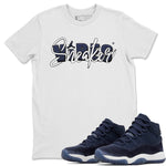 Jordan 11 Midnight Navy Sneaker Match Tees Sneaker Vibes Sneaker Tees Jordan 11 Midnight Navy Sneaker Release Tees Unisex Shirts