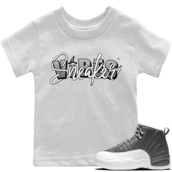 Jordan 12 Stealth Sneaker Match Tees Sneaker Vibes Sneaker Tees Jordan 12 Stealth Sneaker Release Tees Kids Shirts