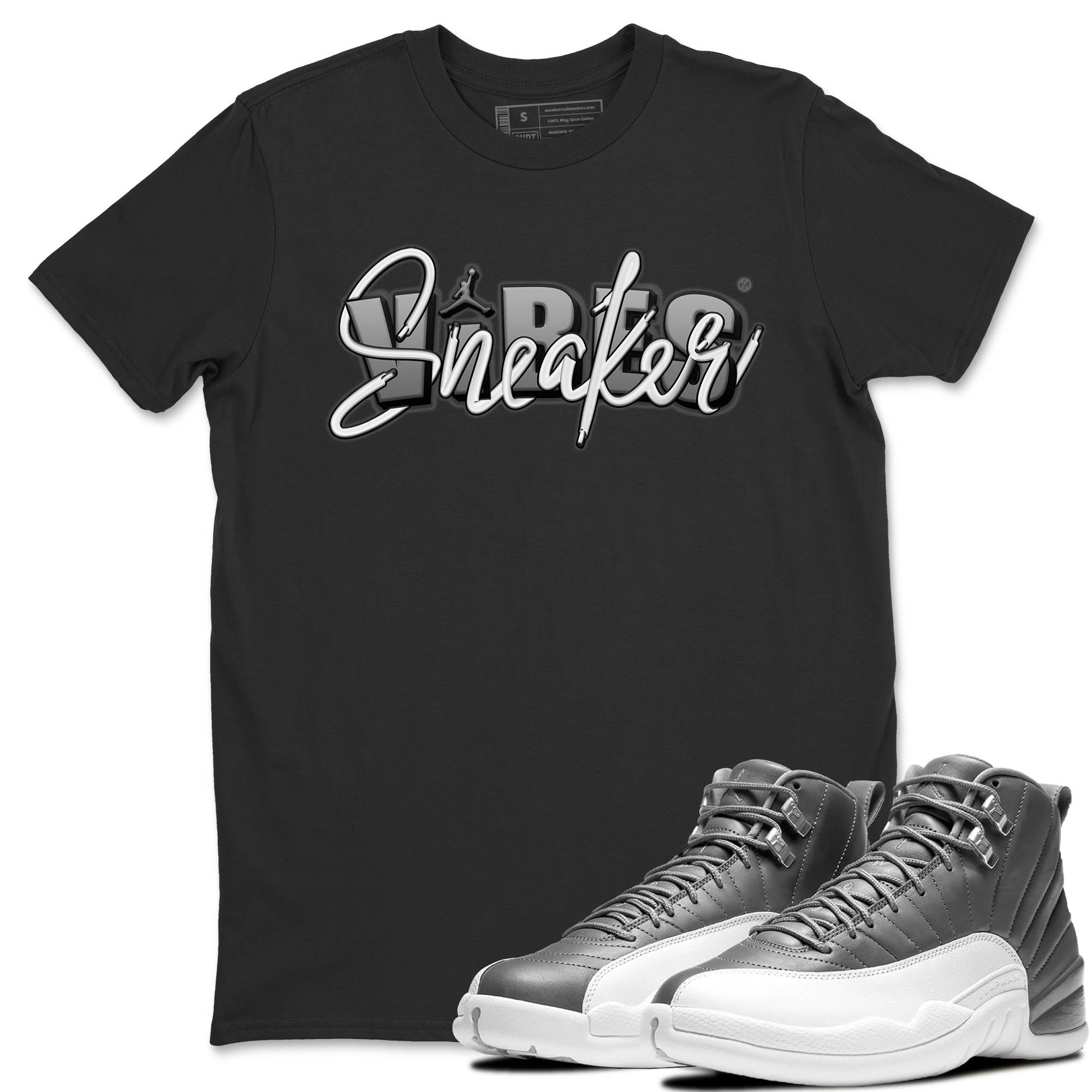 Jordan 12 Stealth Sneaker Match Tees Sneaker Vibes Sneaker Tees Jordan 12 Stealth Sneaker Release Tees Unisex Shirts