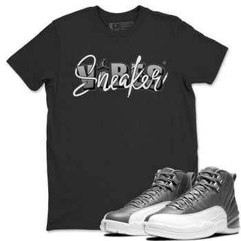 Jordan 12 Stealth Sneaker Match Tees Sneaker Vibes Sneaker Tees Jordan 12 Stealth Sneaker Release Tees Unisex Shirts