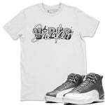 Jordan 12 Stealth Sneaker Match Tees Sneaker Vibes Sneaker Tees Jordan 12 Stealth Sneaker Release Tees Unisex Shirts