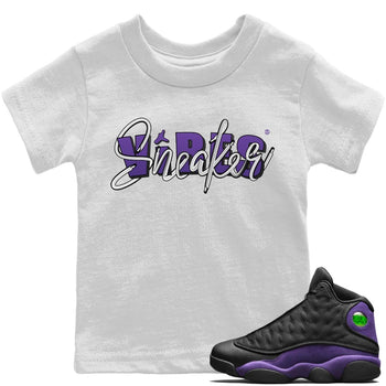 Jordan 13 Court Purple Sneaker Match Tees Sneaker Vibes Sneaker Tees Jordan 13 Court Purple Sneaker Release Tees Kids Shirts