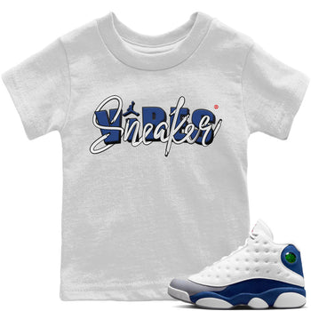 Jordan 13 French Blue Sneaker Match Tees Sneaker Vibes Sneaker Tees Jordan 13 French Blue Sneaker Release Tees Kids Shirts