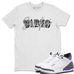 Jordan 3 Dark Iris Sneaker Match Tees Sneaker Vibes Sneaker Tees Jordan 3 Dark Iris Sneaker Release Tees Unisex Shirts
