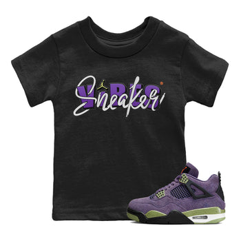 Jordan 4 Canyon Purple Sneaker Match Tees Sneaker Vibes Sneaker Tees Jordan 4 Canyon Purple Sneaker Release Tees Kids Shirts