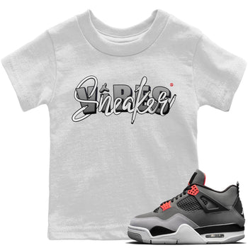 Jordan 4 Infrared Sneaker Match Tees Sneaker Vibes Sneaker Tees Jordan 4 Infrared Sneaker Release Tees Kids Shirts