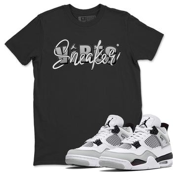 Jordan 4 Military Black Sneaker Match Tees Sneaker Vibes Sneaker Tees Jordan 4 Military Black Sneaker Release Tees Unisex Shirts