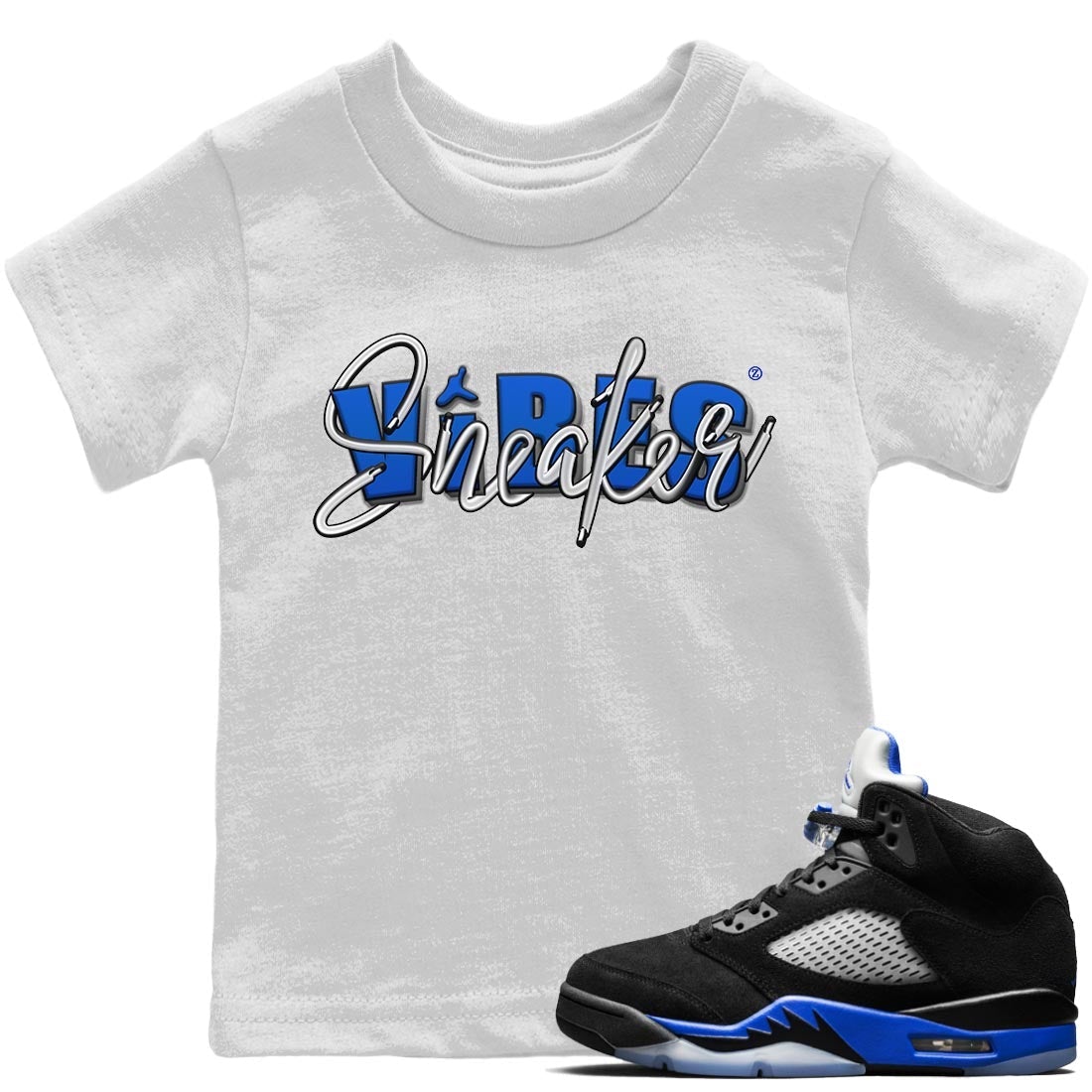Jordan 5 Racer Blue Sneaker Match Tees Sneaker Vibes Sneaker Tees Jordan 5 Racer Blue Sneaker Release Tees Kids Shirts
