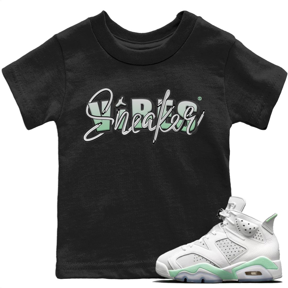 Jordan 6 Mint Foam Sneaker Match Tees Sneaker Vibes Sneaker Tees Jordan 6 Mint Foam Sneaker Release Tees Kids Shirts